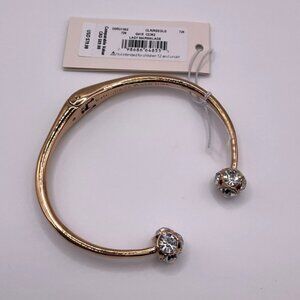Kate Spade Bracelet Lady Marmalade Open Cuff Rose Gold Sparkle Shine NEW Jewelry